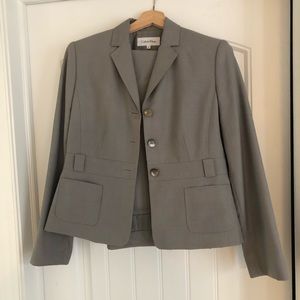 Calvin Klein gray suit size 8.